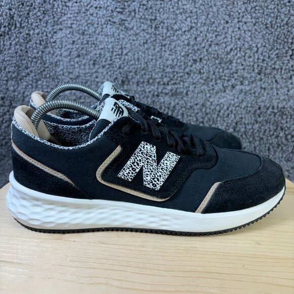 New Balance Women's Fresh Foam X70 v1 Running Shoe Women Sz 10 Suede Black Cream - Picture 3 of 8